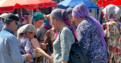 Рынок в Грозном. Фото корреспондента "Кавказского узла"