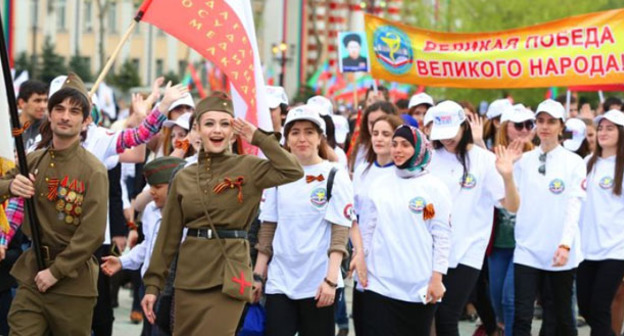 "Парад наследников Победы" в Махачкале. 9 мая 2015 г. Фото: пресс-служба главы дагестана
