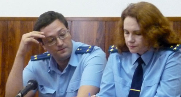 Представители государственного обвинения на процессе по делу Сергея Резника. Ростов-на-Дону, 13 мая 2015 г. Фото Олеси Диановой для "Кавказского узла"