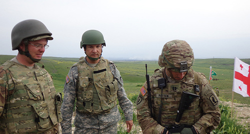 Военные США. Фото Инны Кукуджановой для "Кавказского узла"