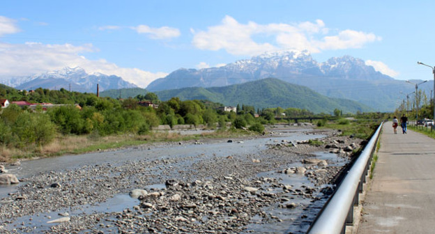 Река Терек. Фото Эммы Марзоевой для "Кавказского узла"