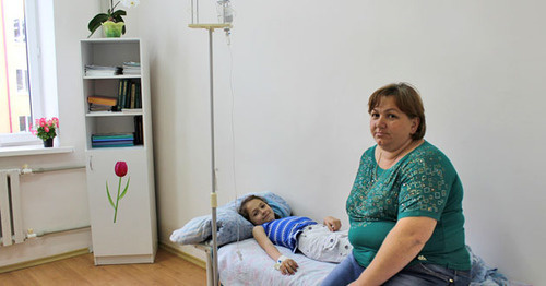 Больные в Центральной районной больнице Алагира,отравившиеся водопроводной водой. 10 июня 2015 г. Фото Эммы Марзоевой для "Кавказского узла"