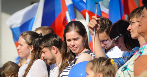 Празднование Дня России в Краснодаре, 12 июня 2015 г. Фото: Елена Синеок, ЮГА.ру