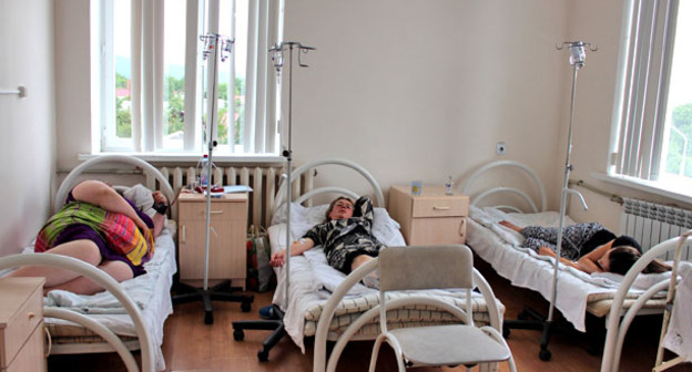 Пациенты в больнице Алагира после отравления водопроводной водой. Июнь 2015 г. Фото Эммы Марзоевой для "Кавказского узла"
