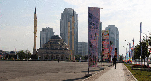 Мечеть Сердце Чечни в грозном. Фото Магомеда Магомедова для "Кавказского узла"