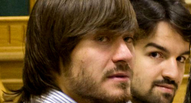 Джабраил Махмудов (слева) и адвокат Мурад Мусаев. Фото: RFE/RL http://www.svoboda.org/