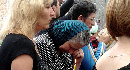 Женщины на 5-й годовщине трагедии. Фото "Кавказского узла"