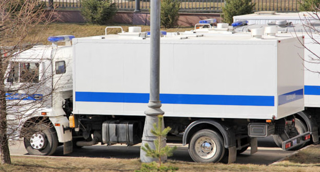 Полицейская машина. Фото Магомеда Туаева для "Кавказского узла"