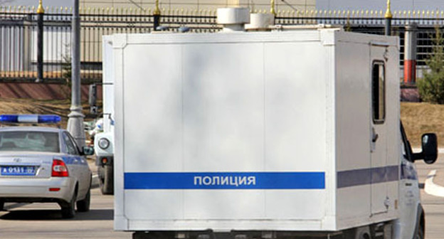 Полицейские машины. Фото Магомеда Туаева для "Кавказского узла"