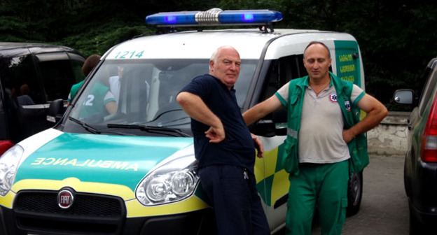 Бригада скорой помощи в Тбилиси. Фото Инны Кукуджановой для "Кавказского узла"