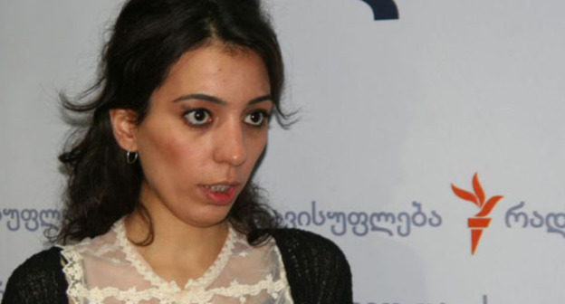 Представительница НПО "Центр просвещения и мониторинга прав человека" Тамта Микеладзео. Фото Gocha Lezhava (RFE/RL)