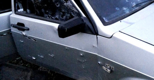 Автомобиль со следами применения огнестрельного оружия. Фото http://nac.gov.ru/