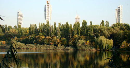 Одно из Карасунских озер в Краснодаре. Фото: Yuriy75 https://ru.wikipedia.org