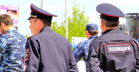 Сотрудники правоохранительных органов. Чечня. Фото Магомеда Магомедова для "Кавказского узла"