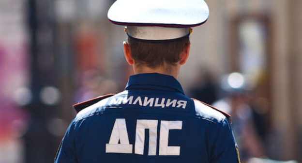 Сотрудник ДПС. Фото: Юрий Гречко / Югополис