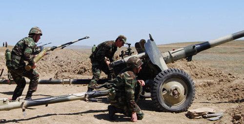 Военные учения. Фото пресс-службы Минобороны Азербайджана