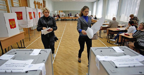 На избирательном участке в Ростовской области. Фото: Владимир Аносов, ЮГА.ру