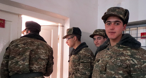 Солдаты воинской части Армии обороны Нагорного Карабаха. Фото Алвард Григорня для "Кавказского узла"