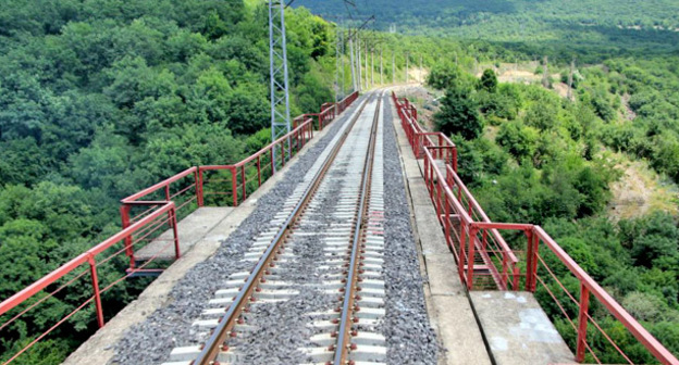 Железная дорога Баку - Тбилиси - Карс (БТК). Фото http://minval.az/news/123461288