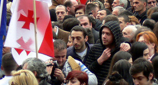 Митинг «Единого Национального Движения». Фото Патимат Махмудовой для "Кавказского узла". Тбилиси, март 2013 г. Фото Патимат Махмудовой для "Кавказского узла" Митинг «Единого Национального Движения». Фото Патимат Махмудовой для "Кавказского узла". Тбилиси, март 2013 г. Фото Патимат Махмудовой для "Кавказского узла"