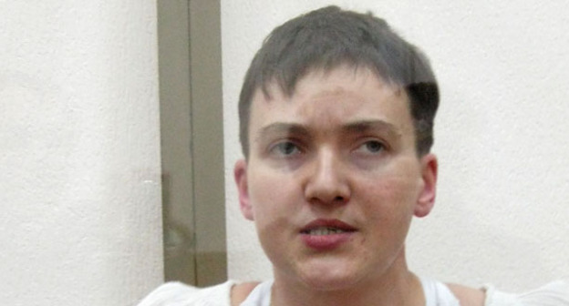 Надежда Савченко в зале Донецкого городского суда. Ростовская область, 19 октября 2015 г. Фото Константина Волгина для "Кавказского узла"