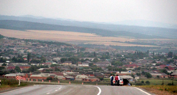 Cело Бачи-Юрт Курчалоевский район Чечни. Фото Магомеда Магомедова для "Кавказского узла"