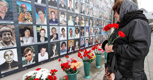 Акция памяти жертв теракта на Дубровке. Москва, 26 октября 2015 г. Фото: Ivan Trofilov (RFE/RL)