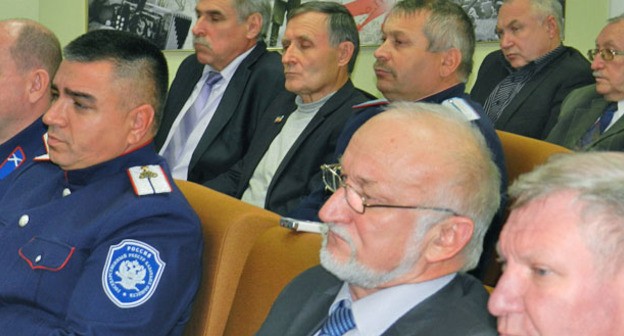Обсуждение законопроекта "О поддержке развития российского казачества на территории Волгоградской области" прошло 29 октября в Общественной палате Волгоградской области. Фото Татьяны Филимоновой для "Кавказского узла"