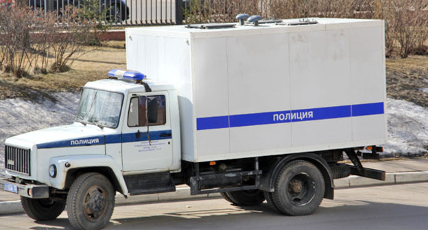 Полицейская машина. Фото Магомеда Туаева для "Кавказского узла"