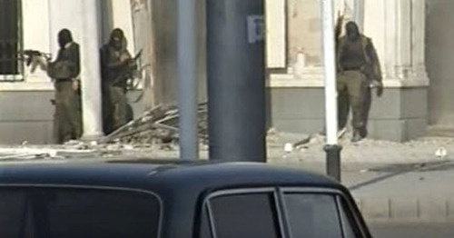 Нападение на Нальчик. 13 октября 2005 г. Кадр из видео пользователя А. Сулейманова https://www.youtube.com/