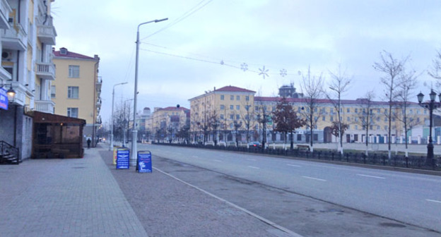 Проспект Путина в Грозном. Фото Магомеда Магомедова для "Кавказского узла"