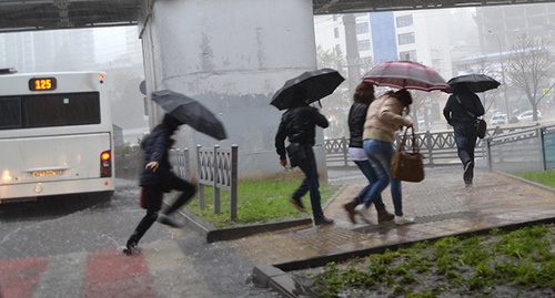 Ливневый дождь в Сочи. 11 ноября 2015 г. Фото Светланы Кравченко для "Кавказского узла"