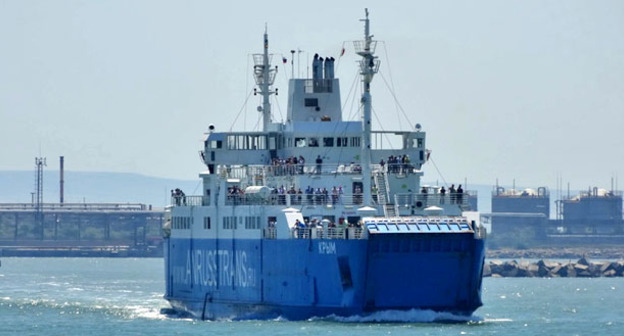 Паром на Керченской переправе. Фото Нины Тумановой для "Кавказского узла"