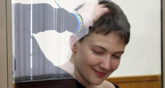 Надежда Савченко в зале Донецкого городского суда, 3 ноября 2015 года. Фото Константина Волгина для "Кавказского узла" 