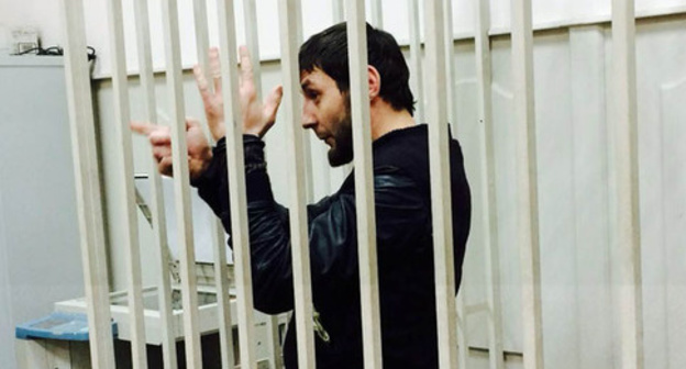 Заур Дадаев в зале Басманного суда Москвы. 8 марта 2015 г. Фото Юлии Буславской для "Кавказского узла"