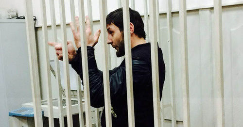 Заур Дадаев в зале Басманного суда Москвы. 8 марта 2015 г. Фото Юлии Буславской для "Кавказского узла"