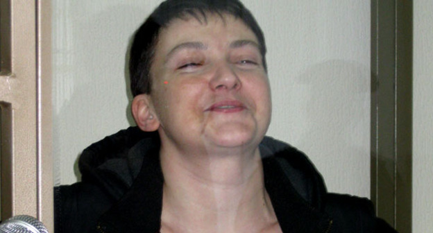 Надежда Савченко в зале Донецкого городского суда, 2 ноября 2015 года. Фото Константина Волгина для "Кавказского узла"