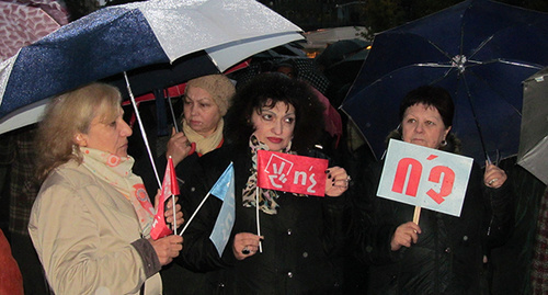 Митинг противников конституционной реформы, Ереван, 30 октября 2015 года. Фото: Тиграна Петросяна для "Кавказского узла".