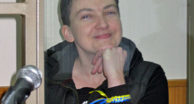 Надежда Савченко в зале Донецкого городского суда, 2 ноября 2015 года. Фото Константина Волгина для "Кавказского узла"