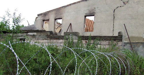 Проволока на границе Грузии и Южной Осетии. Фото Эдиты Бадасян для "Кавказского узла"