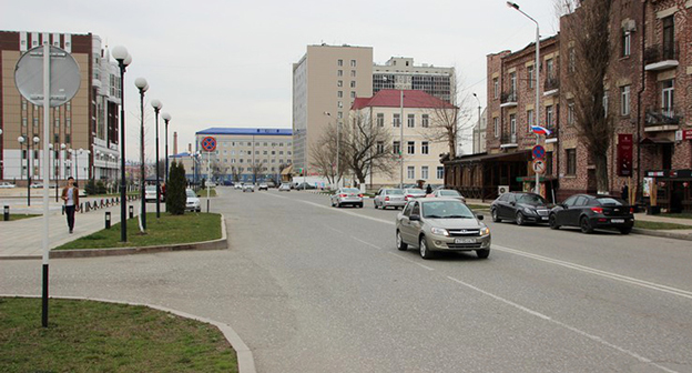 Улица Дагестанская, Грозный. Фото Магомеда Магомедова для "Кавказского узла" 