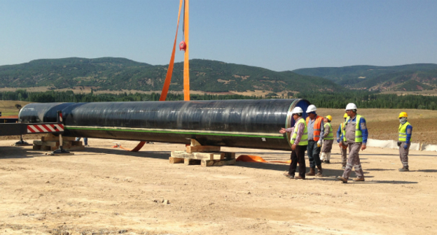 Строительство Трансанатолийского газопровода. Фото: пресс-служба TANAP