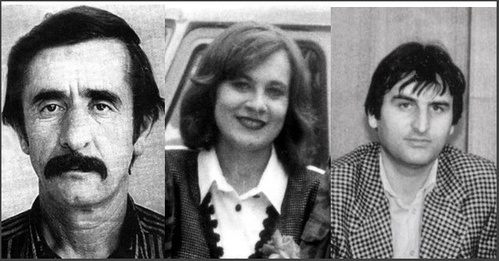 Погибшие в Чечне журналисты Шахман Кагиров, Нина Ефимова и Рамзан Хаджиев. Фото: Memorial.marshpamyati.org