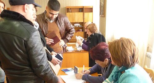 На избирательном участке Еревана. Фото Тиграна Петросяна для "Кавказского узла"