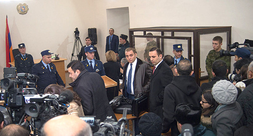 Первое судебное заседание по делу об убийстве в Гюмри семи членов семьи Аветисянов. Фото: Sputnik, http://sputnikarmenia.ru/armenia/20151218/1427096.html