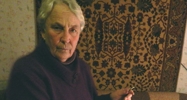 Пенсионерка Валентина Томчак. Фото Татьяны Филимоновой для "Кавказского узла"