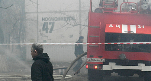 Взрыв произошел на улице Космонавтов, 47 в Волгограде. Фото Татьяны Филимоновой для "Кавказского узла"