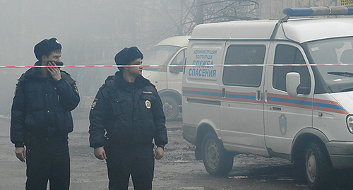 Задымление после взрыва дома. Волгоград, 20 декабря 2015 г. Фото Татьяны Филимоновой для "Кавказского узла"