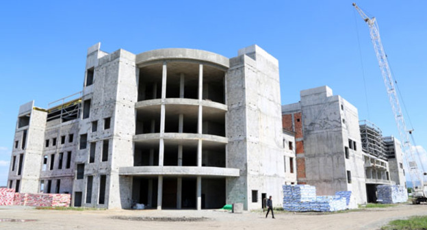 Строительство дворца спорта в Назрани. Фото: ФедералПресс http://fedpress.ru/