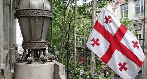 Флаг Грузии. Фото: © Sputnik/ Рухкян, http://sputnik-georgia.ru/politics/20151225/229605666.html